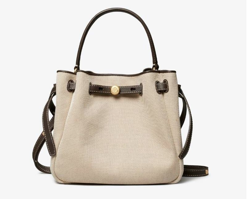 [배송] 토리버치 로미 ROMY 캔버스 버킷 숄더 토트백 178666 - Tory Burch