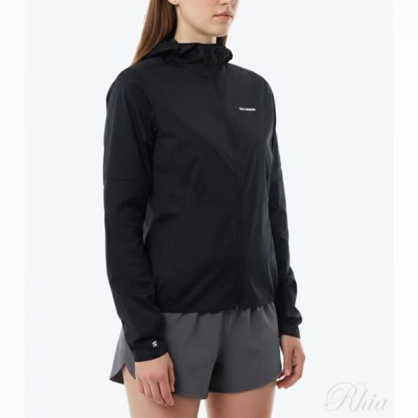 살로몬 26SS 센스 아에로 윈드 JKT W 블랙 LC2743700 여성 에어로 자켓 - Salomon