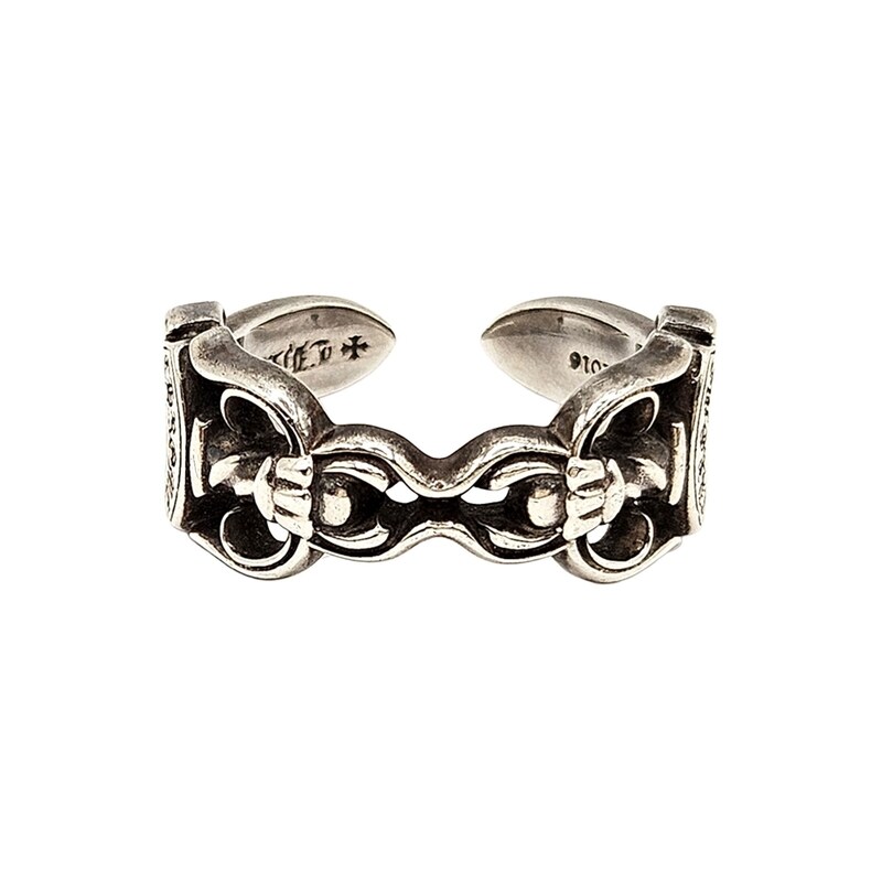 [어포드] 크롬하츠 라운드 더블대거 링 11.5호 반지 실버 AECIRVGR - Chrome Hearts