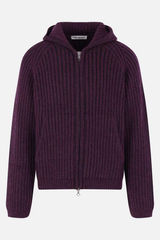 26SS 아워레가시 후드 티셔츠 M2263LN NIGHT VIOLET STRIPE DOM - Our Legacy