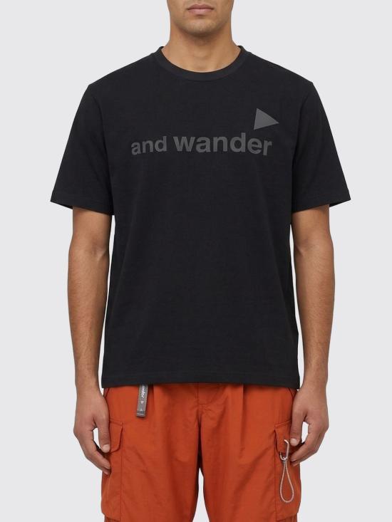 26SS 앤드원더 반팔 티셔츠 5746184074010 BLACK DOM - and Wander