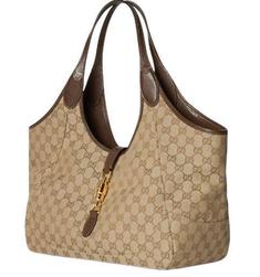 26SS 구찌 메르카토 GG 캔버스 미디엄 토트백 866645 FAFV2 9651 SAND DARK BROWN DOM 썸네일 2
