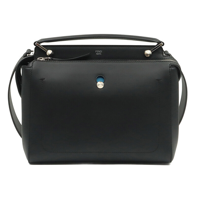 펜디 블랙 카프스킨 은장 닷컴 미듐 2WAY / 8BN293 - Fendi