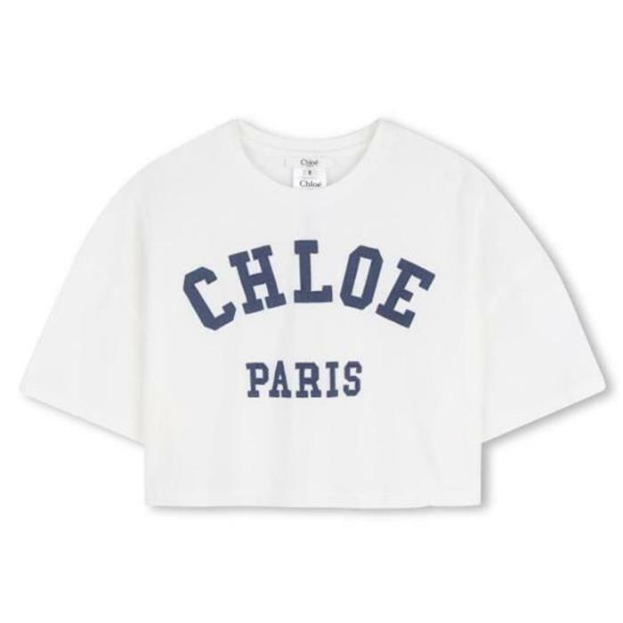 26SS 끌로에 주니어14세 로고 크롭티 C20862 117 - Chloe