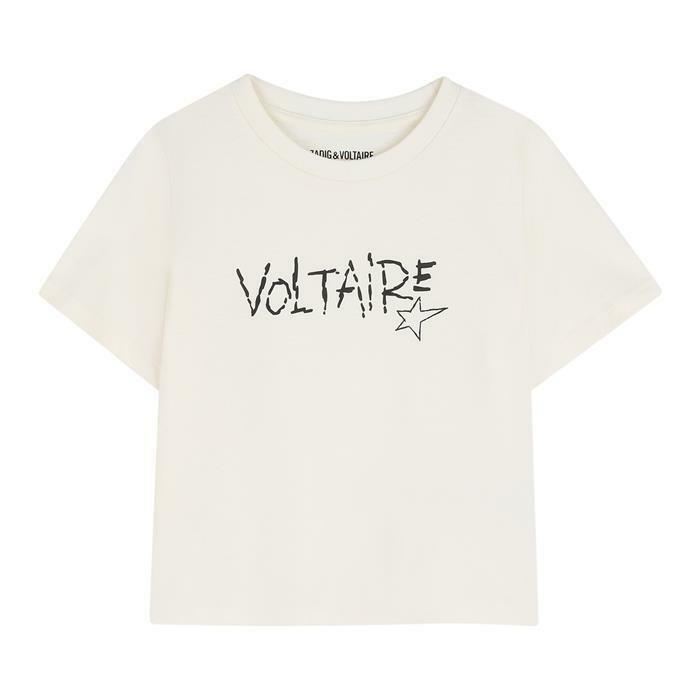 26SS 자딕앤볼태르 로고 반팔티 화이트 X60531 195 - Zadig & Voltaire