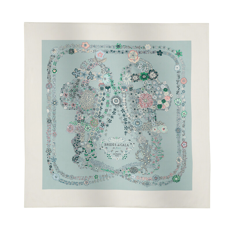에르메스 Brides de Gala en Fleurs 90스카프 H004192S 01 - Hermes
