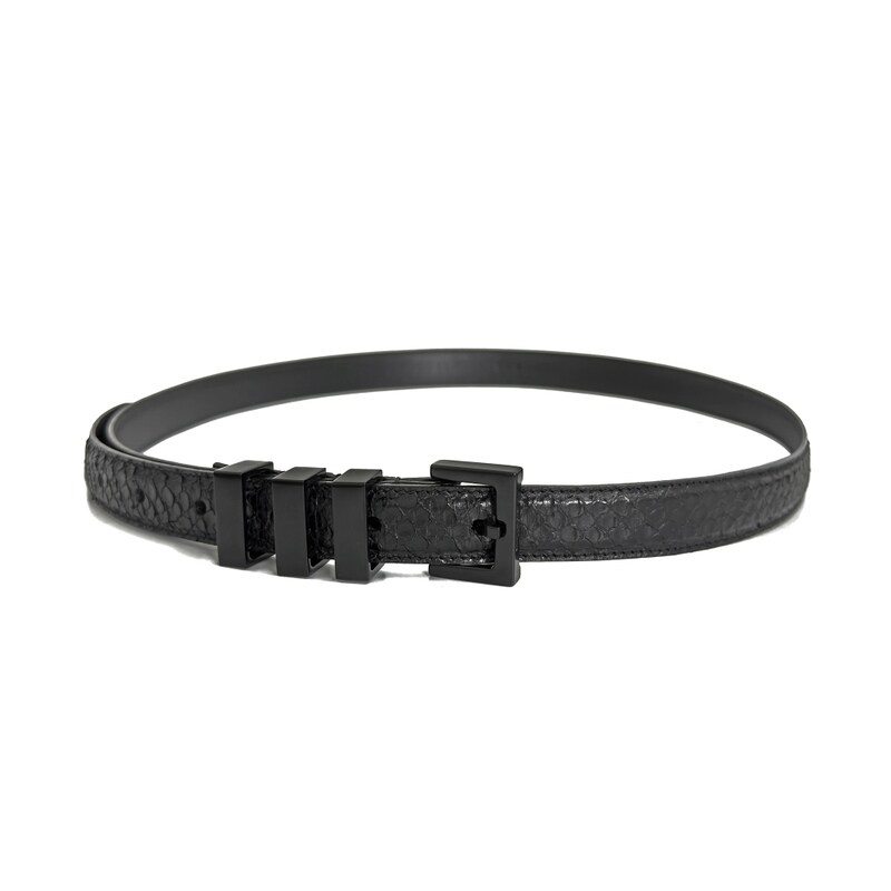 [어포드] [95] 생로랑 벨트 블랙 77UO1NQA - Saint Laurent