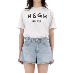 국내배송 26SS MSGM 로고 반팔 티셔츠 성인사이즈 S6MSJUTH001 001-AK 썸네일 4