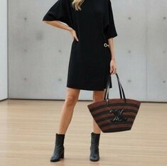 [비엔비명품관] CELINE 셀린느 여성 스트라이프 쿠핀 숄더백 썸네일 3