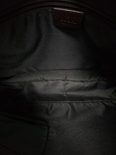 [중고명품/루이스잇] 구찌 브라운 GG 캔버스 반달 숄더 크로스백 썸네일 3