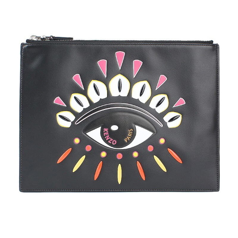 디몬트 19 F/W 겐조 빅아이 레더 클러치(블랙) 2PM602 L22 99 - Kenzo