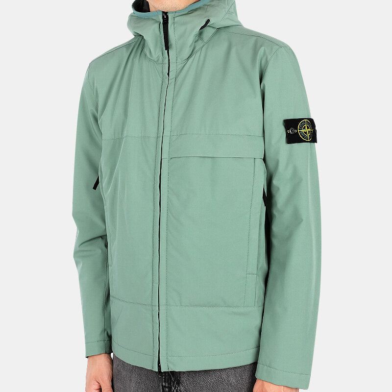 디몬트 22 F/W 스톤 남성 와펜 패치 소프트쉘 후드 자켓(민트) 771540527 V0055 - Stone Island