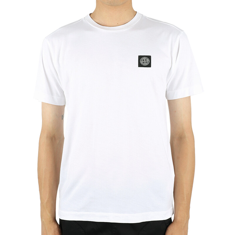 디몬트 23 S/S 스톤 남성 체스트 로고 패치 반팔(화이트) 101524113 A0001 - Stone Island
