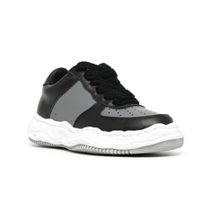 [국내배송] 미하라 야스히로 웨인 레더 스니커즈 남여A08FW706 BLK/GRY 썸네일 1