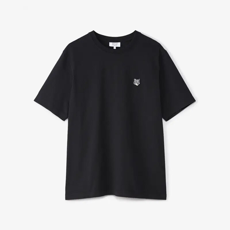26SS 메종키츠네 폭스헤드 컴포트핏 반팔 티셔츠 블랙 PM00108KJ7025 P199 - Maison Kitsune