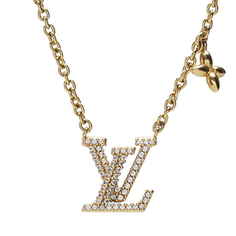 골드 메탈 LV 아이코닉 목걸이 - Louis Vuitton