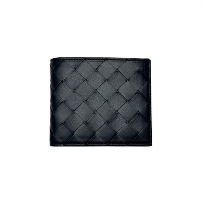 보테가베네타 인트레치아토 반지갑 블랙 743211 VCPQ4 8803 - Bottega Veneta