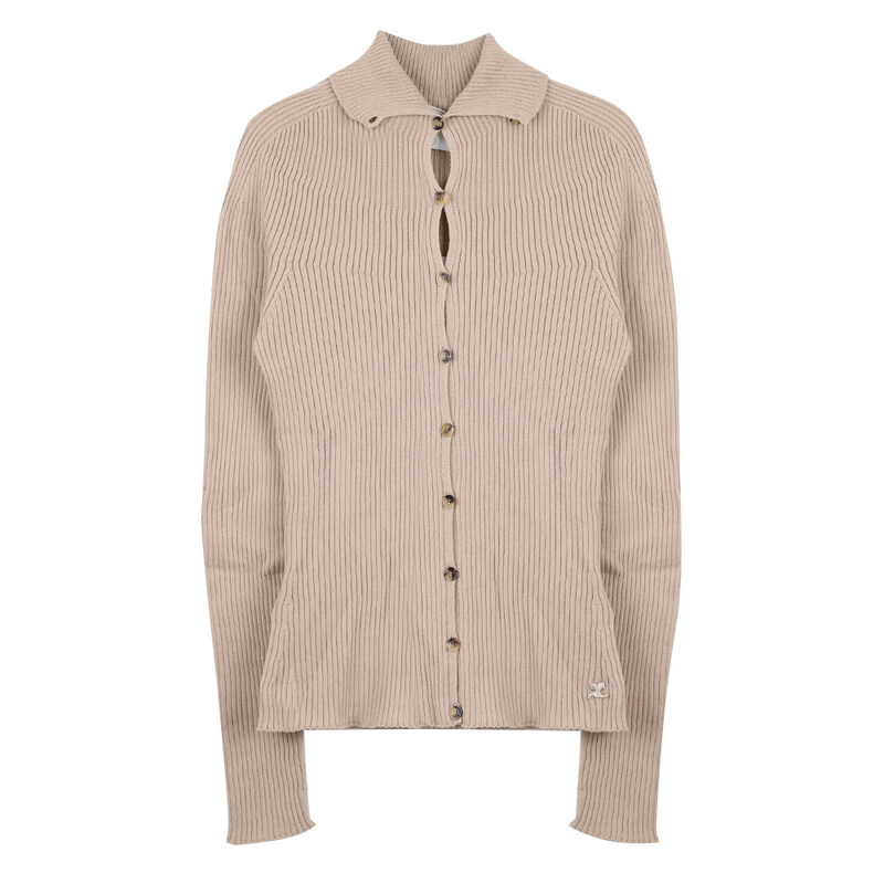 꾸레쥬 솔라 리브 가디건 125MGI027FI0049-1054 - Courreges