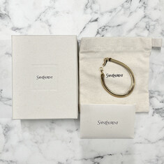 논현 더팩토리 26SS 생로랑 YSL 로고 SERPENT 체인 브레이슬릿 팔찌 / 골드 (819760 Y1500 8060) 썸네일 1