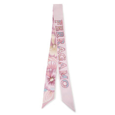 페라가모 브레짜 프린트 실크 스카프 32-1247-002 PINK+BEIGE 789964 썸네일 1