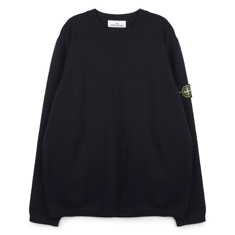 스톤아일랜드 와펜 패치 라운드넥 니트 L1S155100023-S01B2-V0020 - Stone Island
