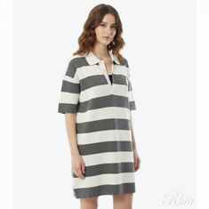 아미 26SS 드 꾀흐 패치 폴로 드레스 FDR667 KN0153 A152 썸네일 1