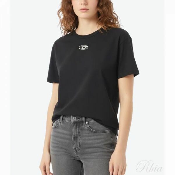 디젤 26SS T 놈 Iod 반팔 티셔츠 A20297 0JMBB 900 - Diesel Black Gold