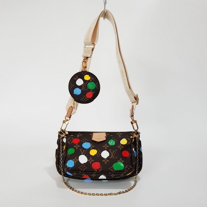 루이비통 쿠사마 야요이 멀티 포쉐트 악세수아 닷 프린트 모노그램 M46385 - Louis Vuitton