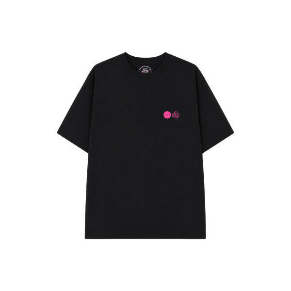 26SS 안티소셜소셜클럽X송지오 웨이브 로고 반팔 티셔츠 블랙 MI3TS750BK - Anti Social Social Club