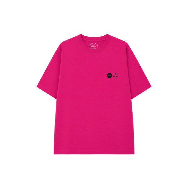 26SS 안티소셜소셜클럽X송지오 웨이브 로고 반팔 티셔츠 핑크 MI3TS750PK - Anti Social Social Club