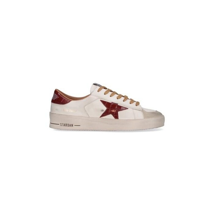 골든구스 스타단 스니커즈 베이지 레더 스타 GMF00667 F008139 10361 - Golden Goose