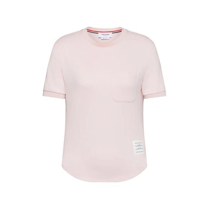 [국내발송] 톰브라운 코튼 밀라노 포켓 반팔티 핑크 FJS223A J0055 640 - Thom Browne