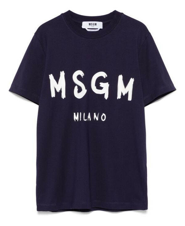 엠에스지엠 브러쉬드 로고 디테일 티셔츠 3841MDM510 257002 87 - MSGM