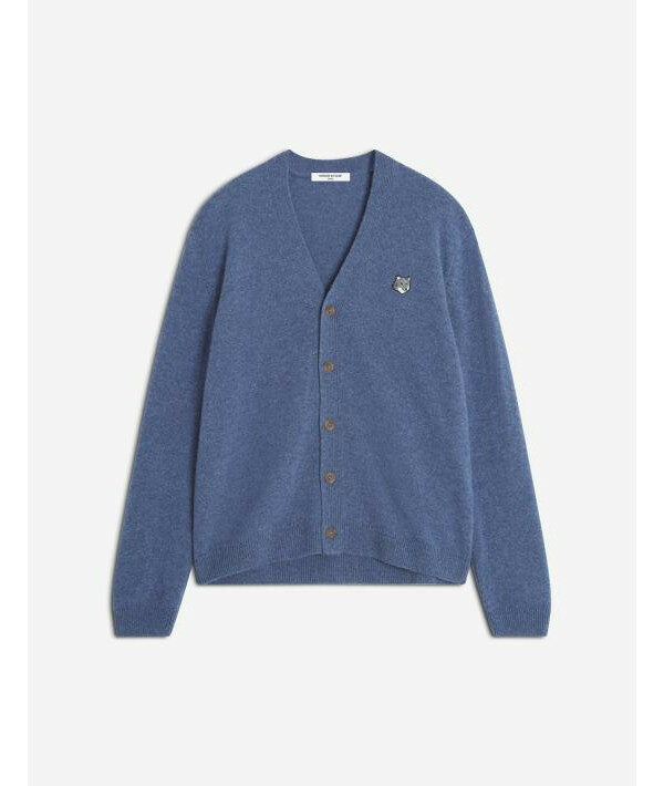 메종키츠네 폭스 헤드 메리노 레귤러 스웨터 가디건 PM00502KT1006 0331 - Maison Kitsune