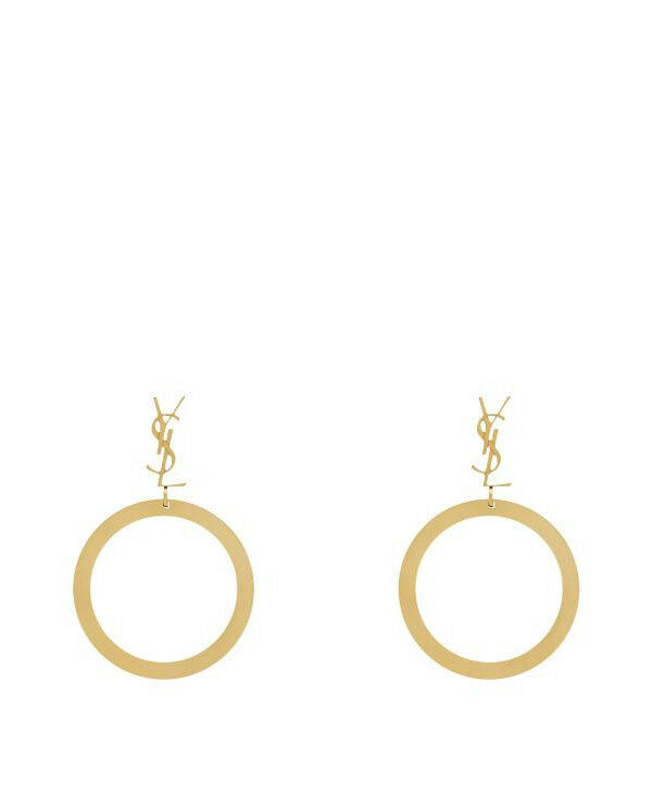 생로랑 CASSANDRE 펜던트 후프 이어링 784142 Y1500 8030 - Saint Laurent