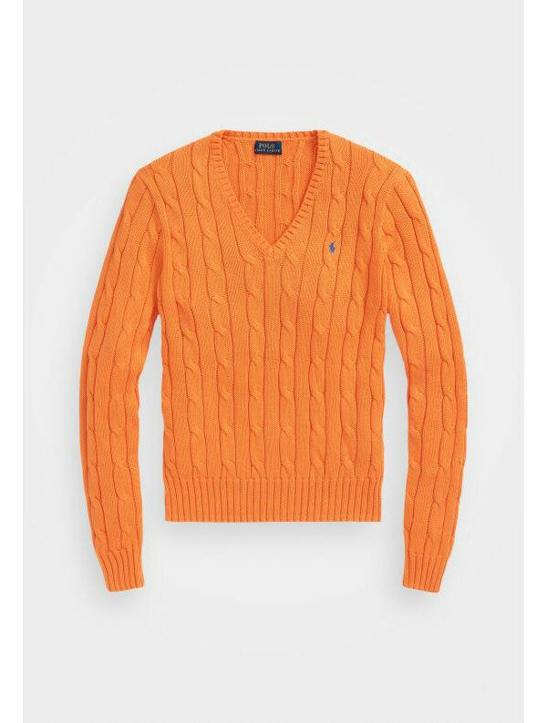 폴로 랄프 로렌 포니로고 자수 피마코튼 브이넥 니트 211971870010 - Polo Ralph Lauren