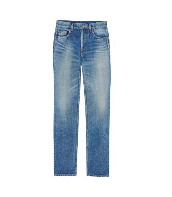 생로랑 에버 빈티지 블루 스트레이트 진 827965 Y35AY 5105 - Saint Laurent