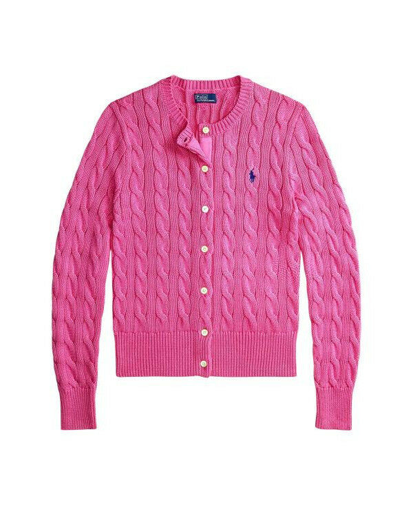 폴로 랄프 로렌 포니로고 자수 코튼 케이블 가디건 211971868012 - Polo Ralph Lauren