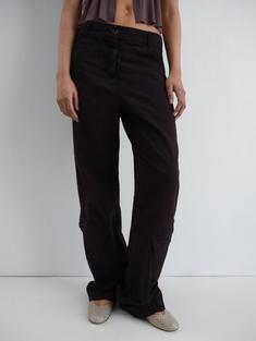 26SS 기마구아스 스트레이트 팬츠 IRINA TROUSERS BLACK DOM 썸네일 2
