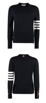 [톰브라운] FKA239A 00014 415 밀라노 스티치 클래식 크루넥 니트 네이비 여성 니트 / TR 썸네일 3