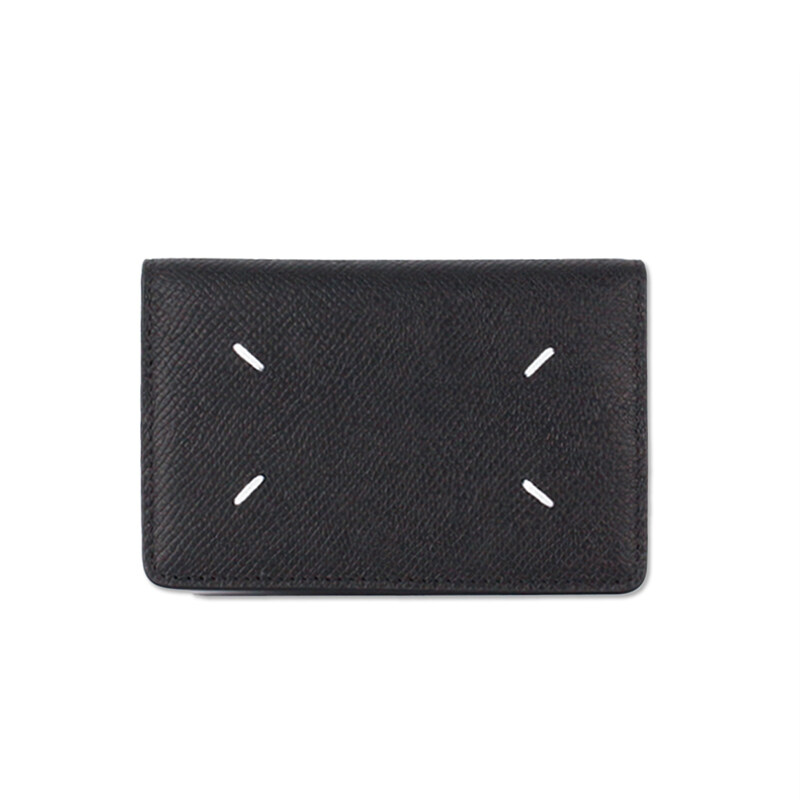 메종마르지엘라 레더 바이폴드 카드홀더 블랙 S55UI0203P4745T8013 - Maison Margiela