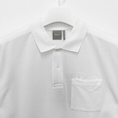 논현 더팩토리 26FW 디올 로고 자수 폴로 반팔티 / 화이트 (683J820A3040 C080) 썸네일 2