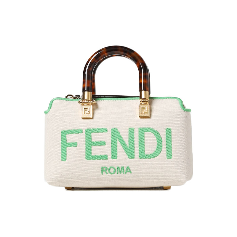 바이 더 웨이 미니 보스턴백 아이보리/그린 8BS067 ANVG F1LG8 - Fendi