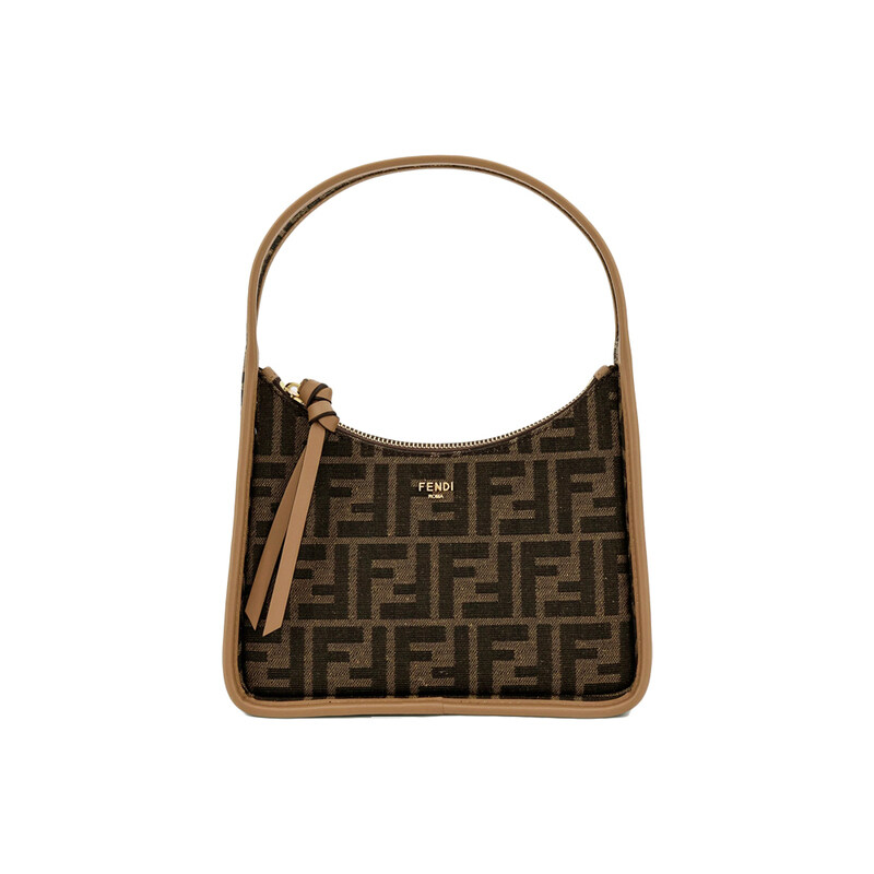 26SS 금장 로고 미니 펜데센스 토트백 브라운 8BS094 ALP3 F1AOE - Fendi