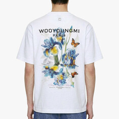 26S/S 플라워 백로고 코튼 반팔티셔츠 화이트 W261TS06701W(미세하자상품) 썸네일 1