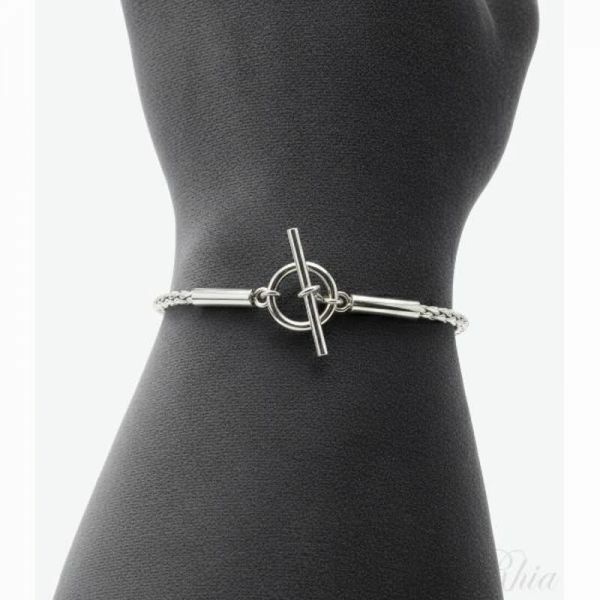 생로랑 26SS 튜브 체인 브레이슬릿 779023 Y1500 8126 - Saint Laurent