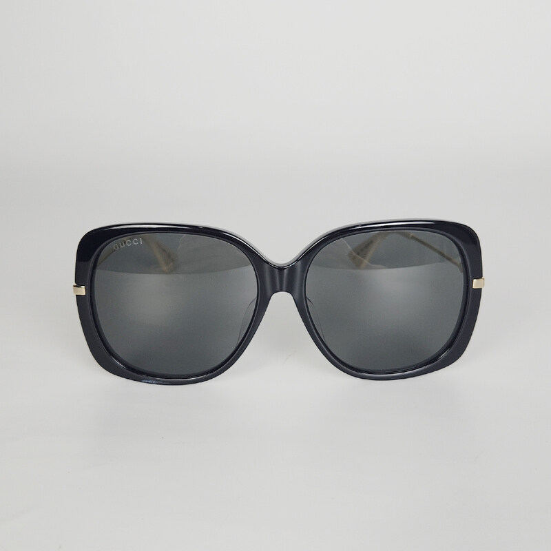 구찌 블랙 Bee 금장템플 GG0511SA 001 여성 선글라스 6076022 - Gucci