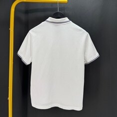 몽클레어 반팔 PK 카라티 티셔츠 화이트 썸네일 3