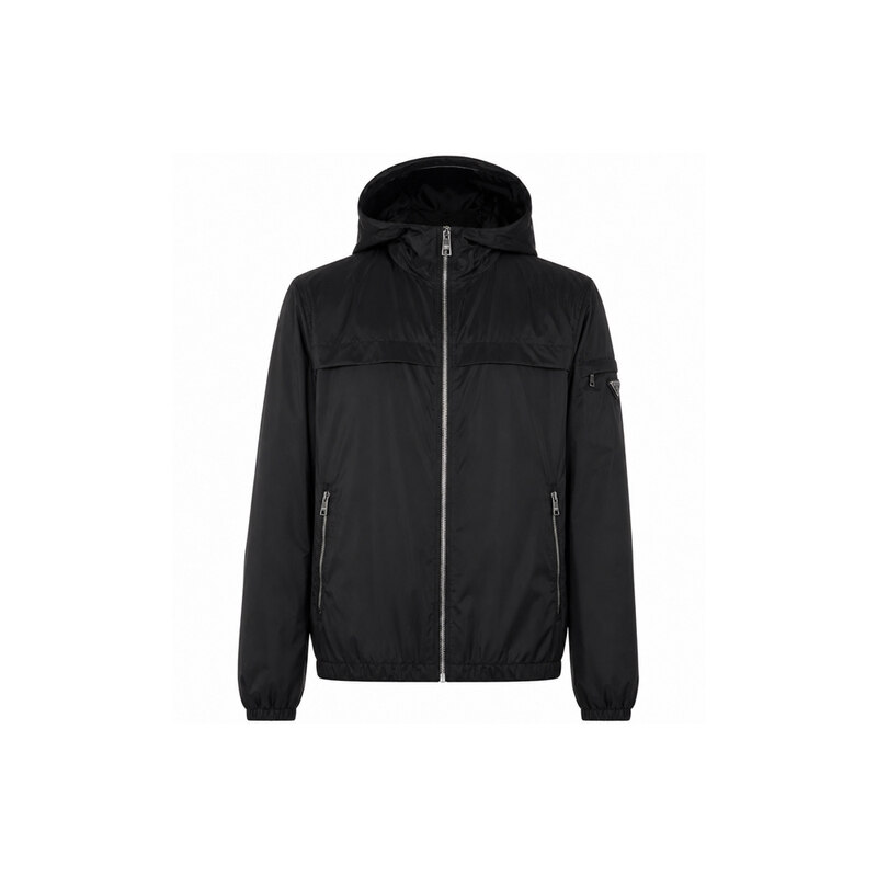 26SS 삼각로고 후드 바람막이 자켓 블랙 SGA466 106O F0002 - Prada