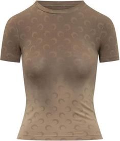 26SS 마린세르 문 로고 저지 베이비핏 티셔츠 WTT012ACJER0114 BG40 BEIGE DOM 썸네일 1